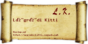 Légrádi Kitti névjegykártya