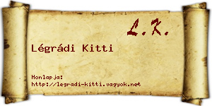 Légrádi Kitti névjegykártya